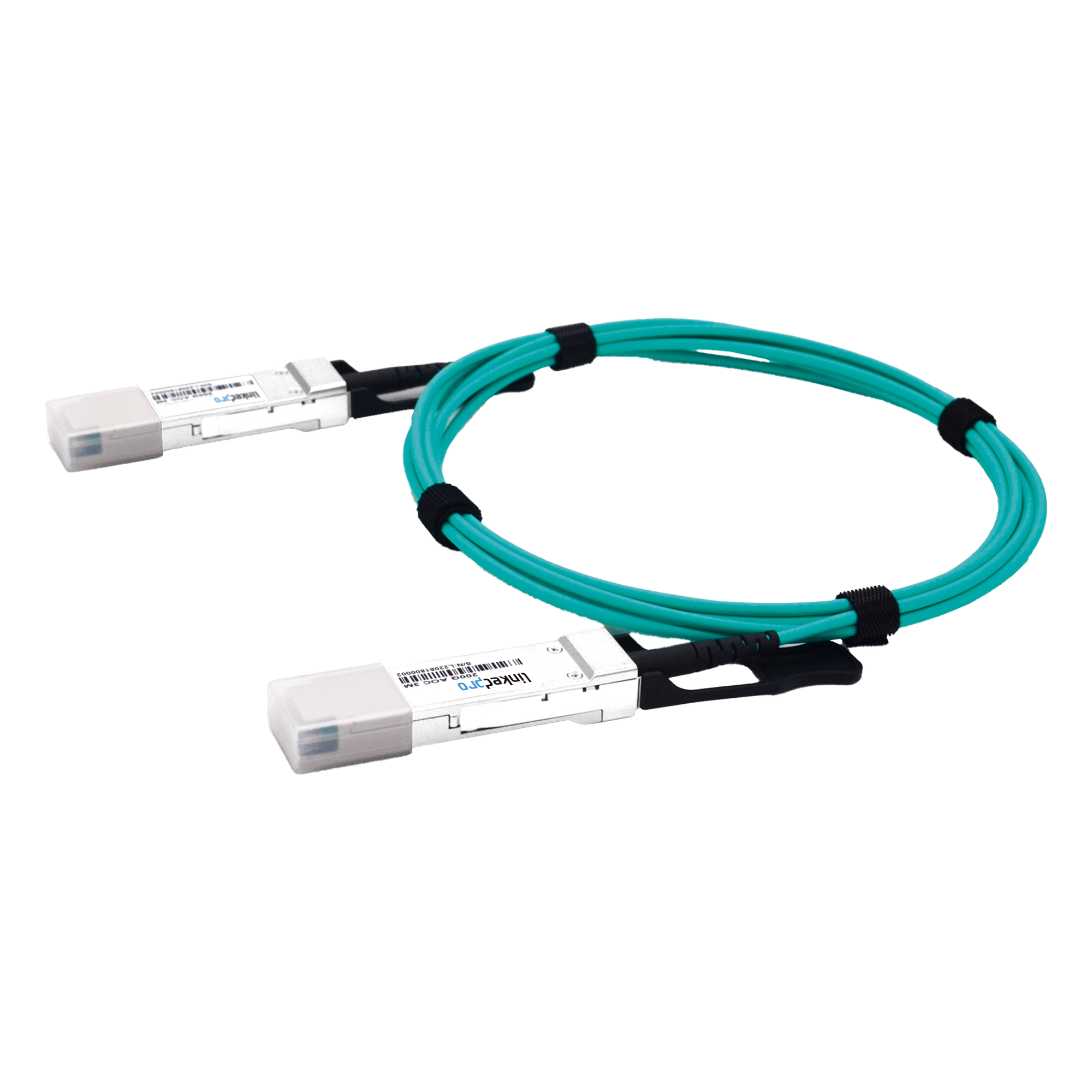 Cable AOC QSFP56 de 200 Gbps a 200 Gbps / Cable de fibra óptica Activo / Longitud: 1 metro  — LINKEDPRO · SKU LP-AOC-200G-1M
