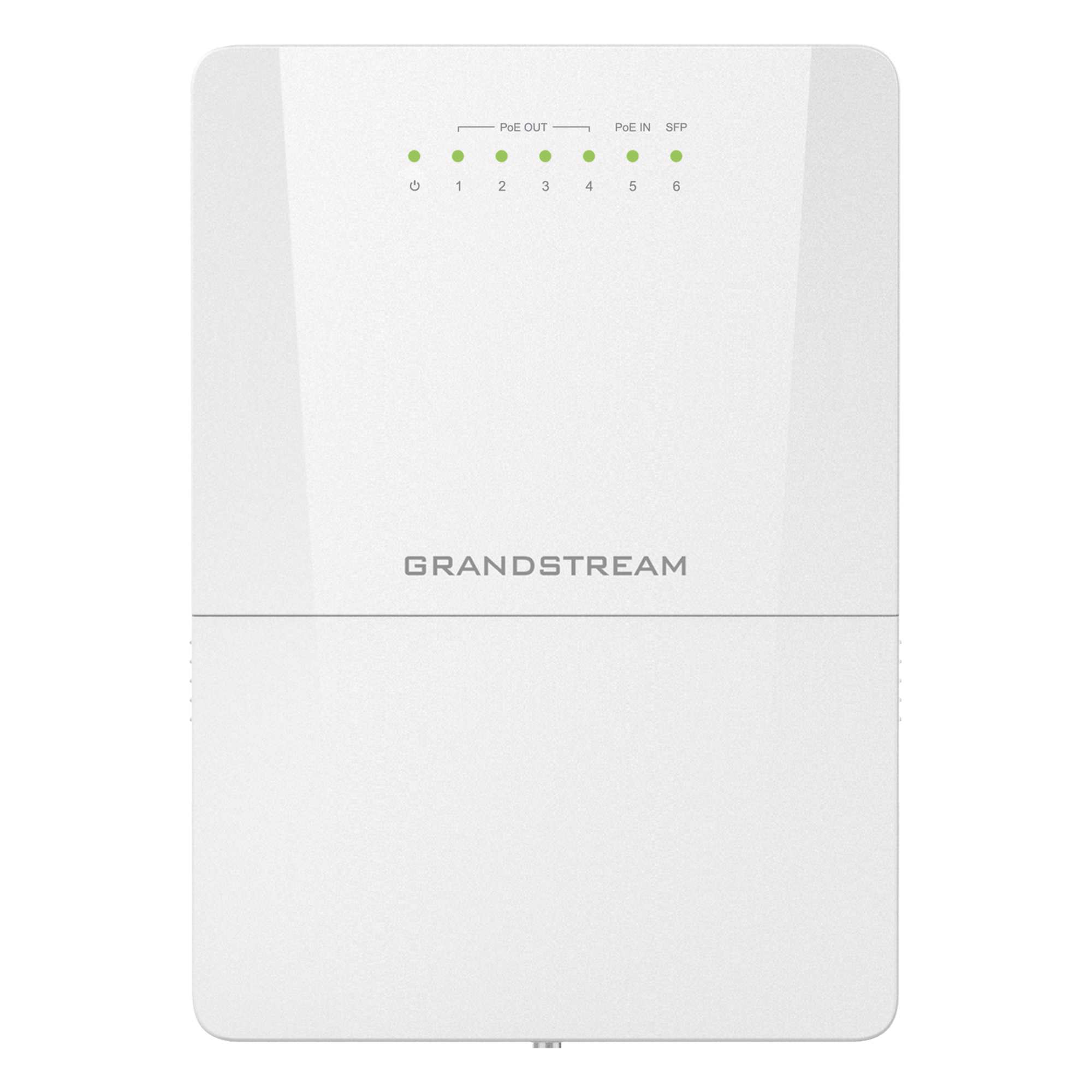 Switch PoE Administrable para Exteriores / 6 Puertos / 5 GE + 1 SFP / IP66 / PoE Integrado / Gestión Remota — GRANDSTREAM · SKU GWN7710R