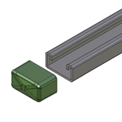 Remate Cuadrado para Unicanal 4X2. — ANCLO · SKU ANC-HS01