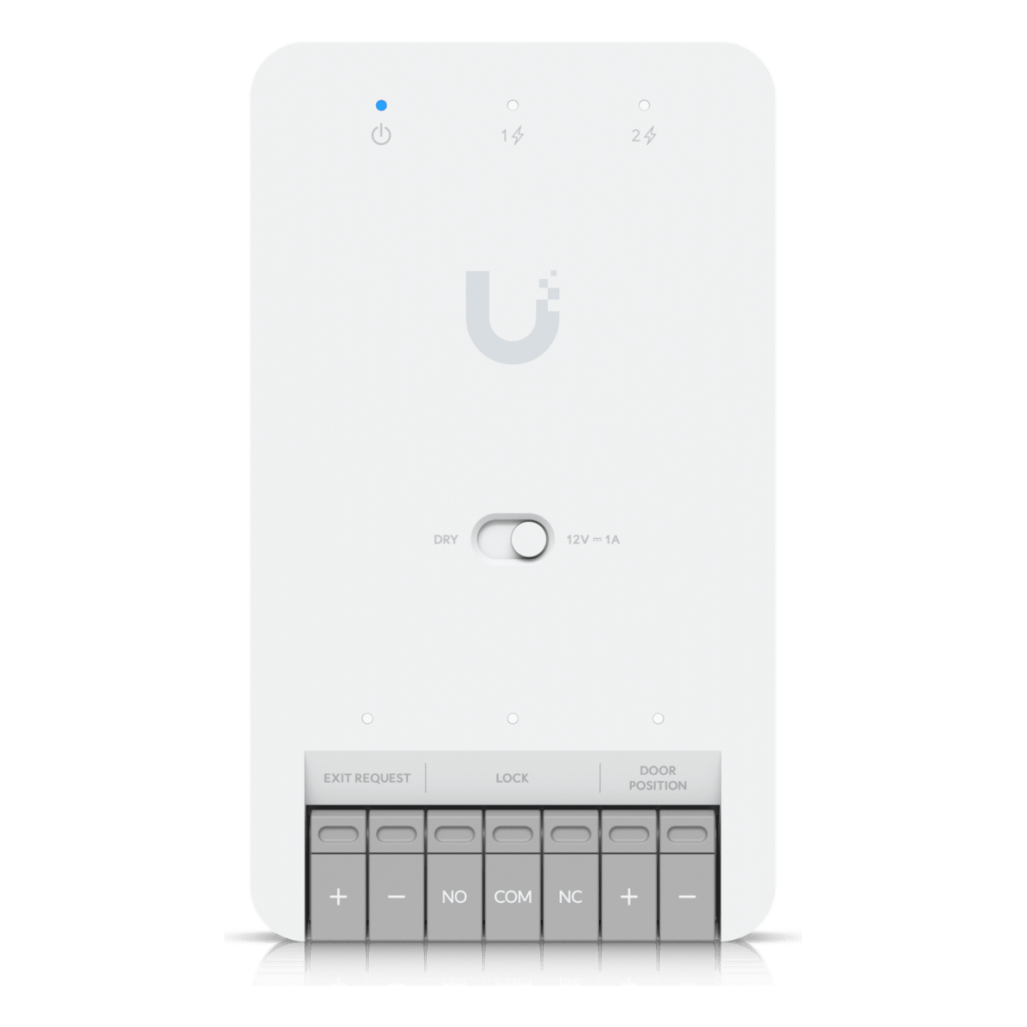 Centro de Control de Acceso Compacto Ubiquiti UniFi / Terminal de Bloqueo 12V / Entradas Adicionales Sensor y Botón / Alimentación PoE++ / Conexión para Dos Lectores o Cámaras / Uso Interior