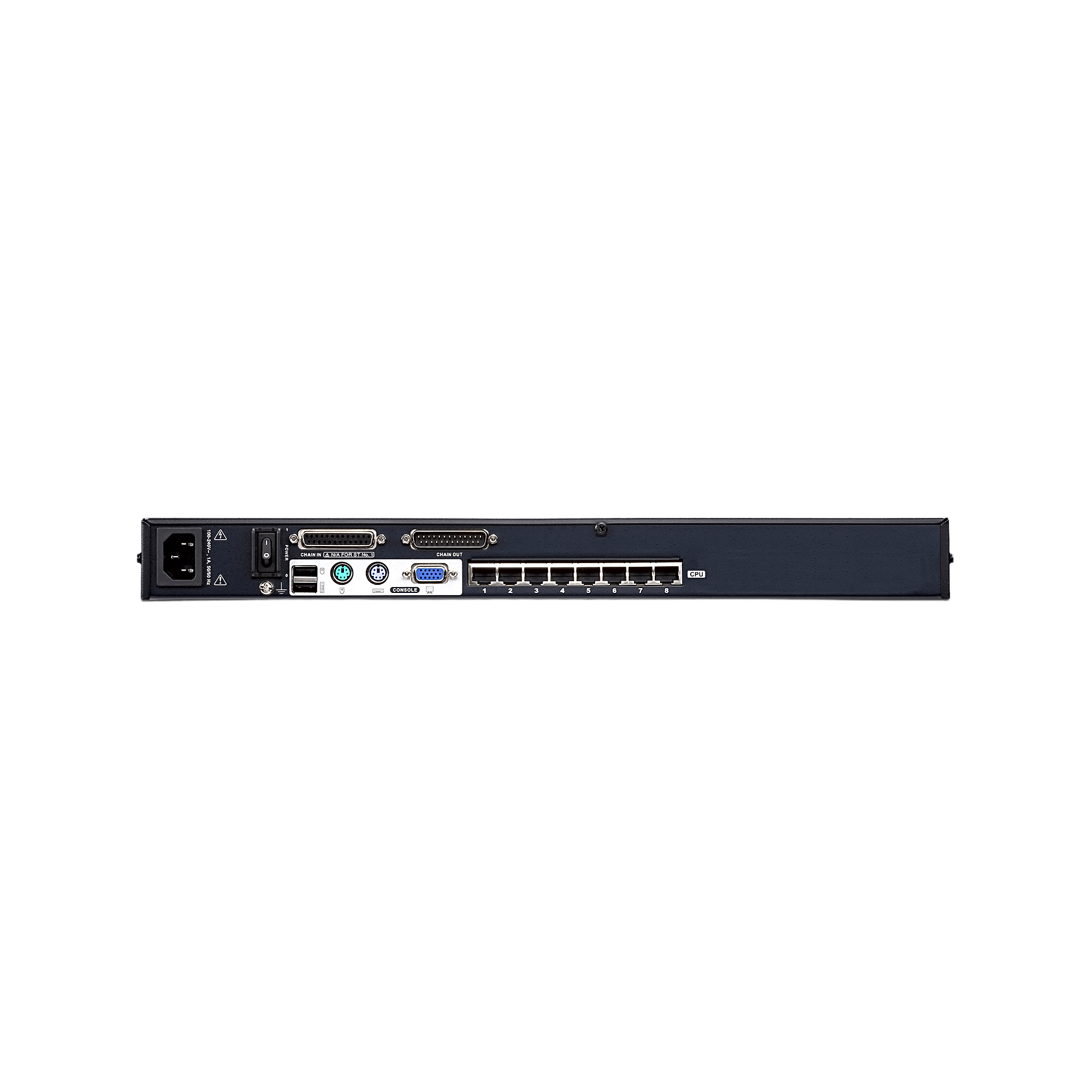 Switch KVM | Conexión Cat 5e | 8 puertos | Resolución 1920 x 1200 | Conexión de Múltiples Switches | Compatible Windows, Linux, Mac
