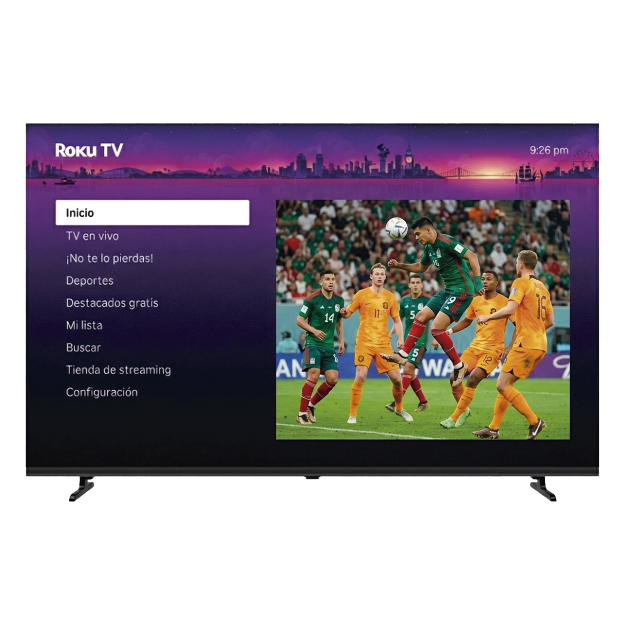 SmartTV QLED 32 Pulgadas / HD / ROKU TV / Control Parental / WiFi Integrado / VESA 100x100 mm — HORION · SKU R32XHQ-L1