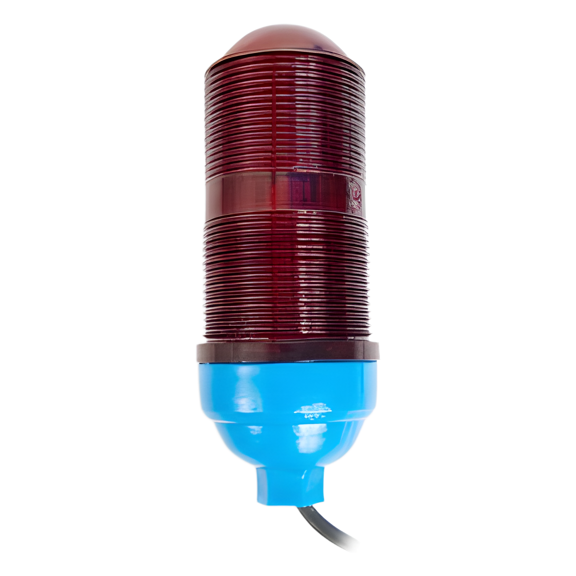 Lámpara de Obstrucción Básica con Globo Rojo de Policarbonato (Con Foco). — SYSCOM TOWERS · SKU SLOP-5