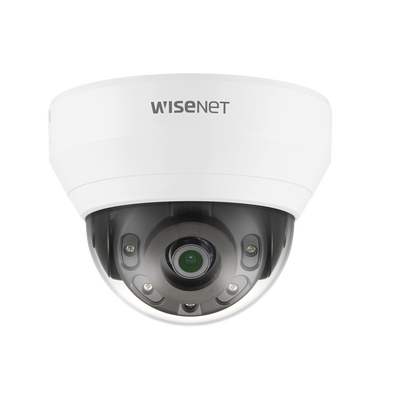 Cámara IP Tipo Domo Interior 2 Megapíxel / Lente 2.8mm / IR 20M / WDR 120db / H.265 & WiseStream / Micrófono Interconstruido — HANWHA VISION · SKU QND-6012R