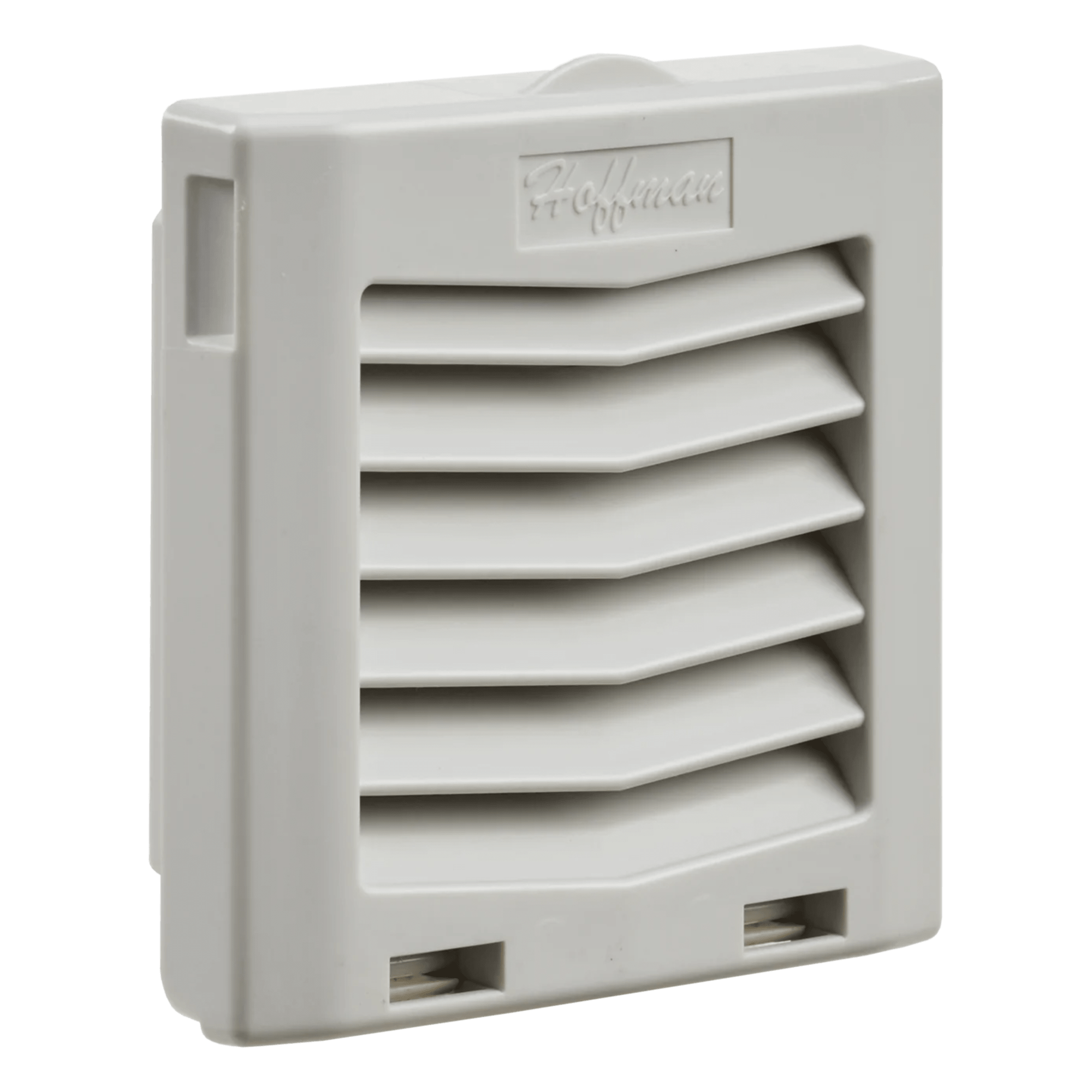 Rejilla de Escape para Ventilador con Filtro HG / Protección IP54 / Compatible con Ventiladores HF05 de 5 in (127 mm) / De Plástico / Color Gris Claro — HOFFMAN · SKU HG0500404