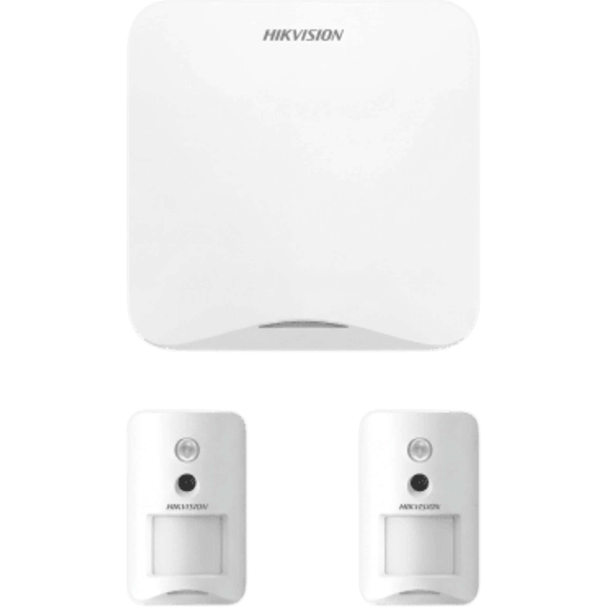 (AX HOME) KIT de Alarma AX HOME / Incluye: 1 Panel con Wi-Fi y GSM 3G/4G / 2 Cámaras PIR Inalámbricas / Compatible con Hik-Connect P2P y Hik-Partner PRO