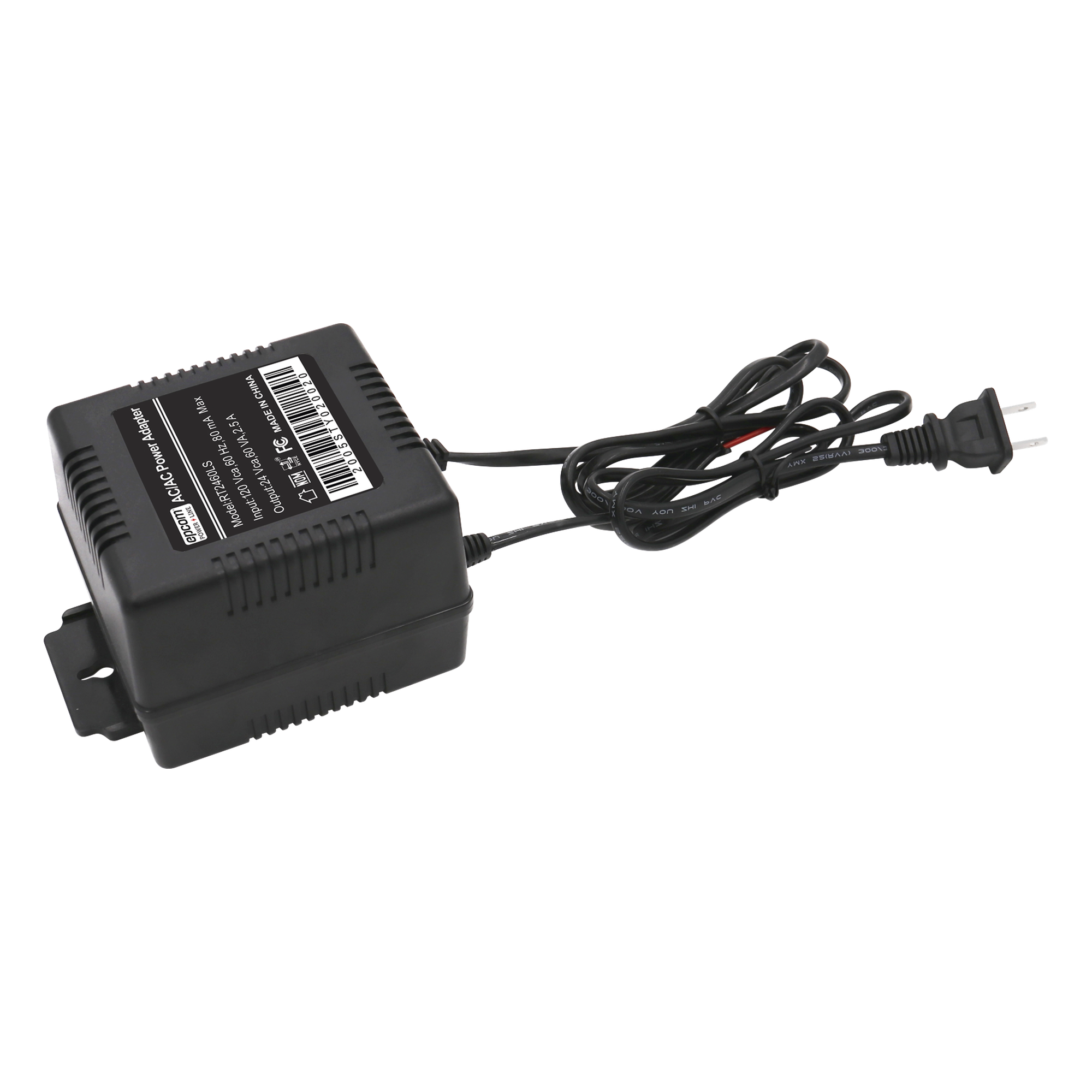 Transformador de 24 Vca, 60 VA — EPCOM POWERLINE · SKU RT2460LS