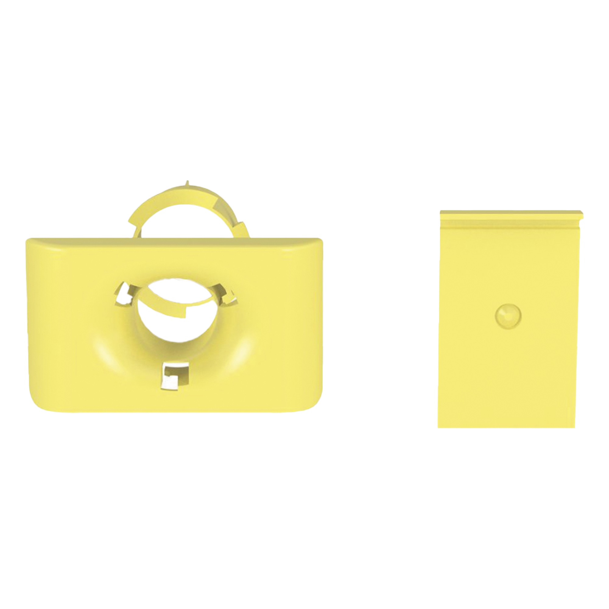 Accesorio de Salida a Tubo De 1.5 in (38 mm), Para Canaletas FiberRunner 4X4, 6X4, o 12X4, Color Amarillo — PANDUIT · SKU FR1.5IDELYL