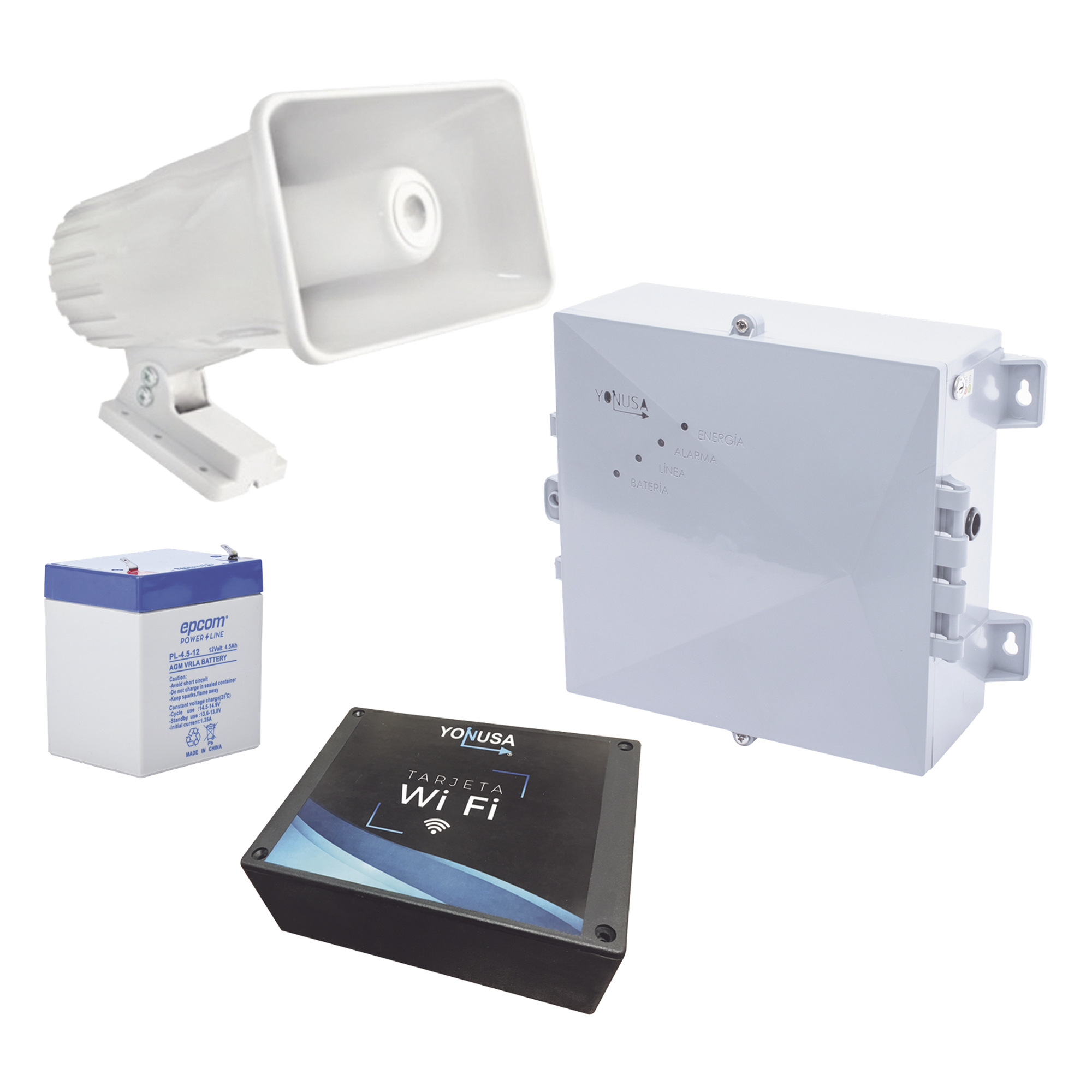 Cerco Eléctrico INTELIGENTE WIFI para PROTECCIÓN EN CASAS, NEGOCIOS, BODEGAS,ETC. Aplicación Celular Gratuita — YONUSA · SKU YPROKIT-WIFI