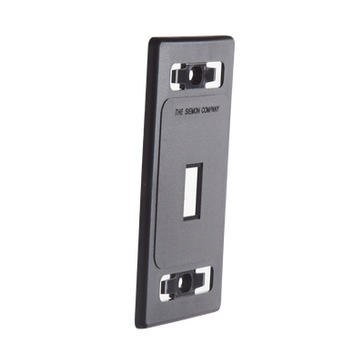 Placa de Pared Modular MAX, de 1 Salida, Color Negro