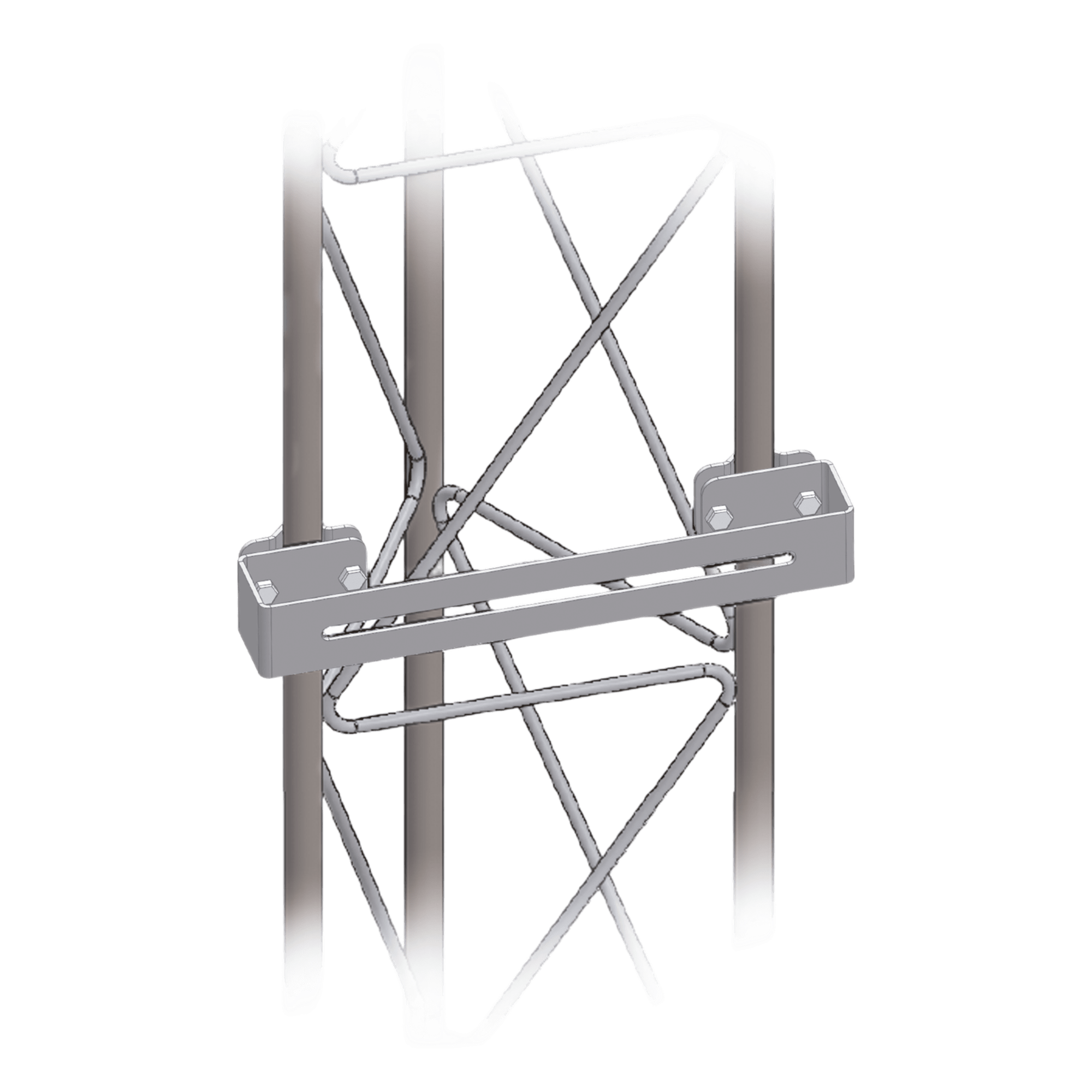 Herraje Multipropósito para Torre STZ30G. Ideal para Instalación de PTZ o Bullet en Torre. — SYSCOM TOWERS · SKU SHU-PTZ-30