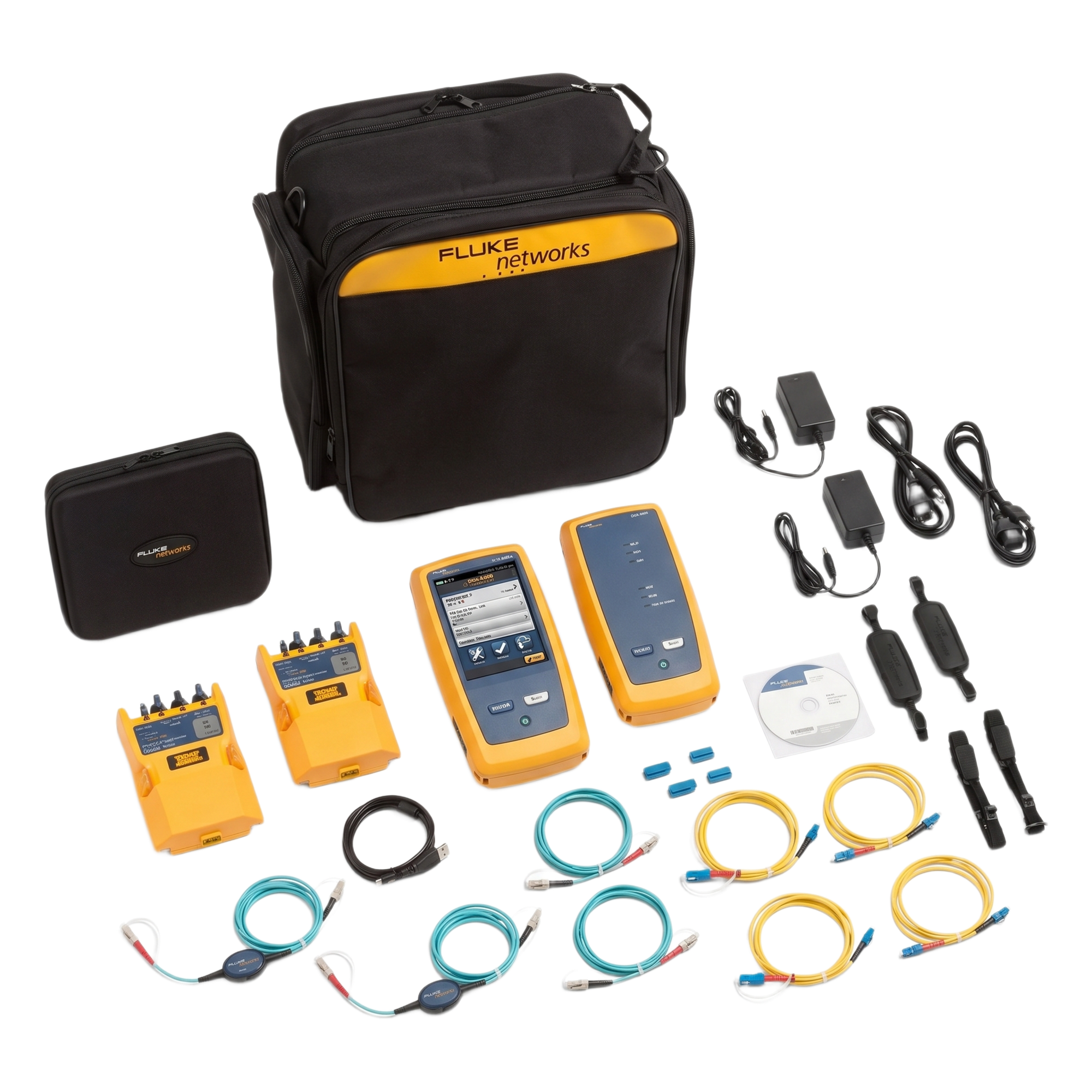 Certificador CertiFiber Pro Quad, para Fibra Óptica Multimodo 50µm y Monomodo, Con WiFi Integrado y Pantalla LCD de 5.7 Pulgadas (14.48 cm), Versión Internacional — FLUKE NETWORKS · SKU CFP2-100-QINT