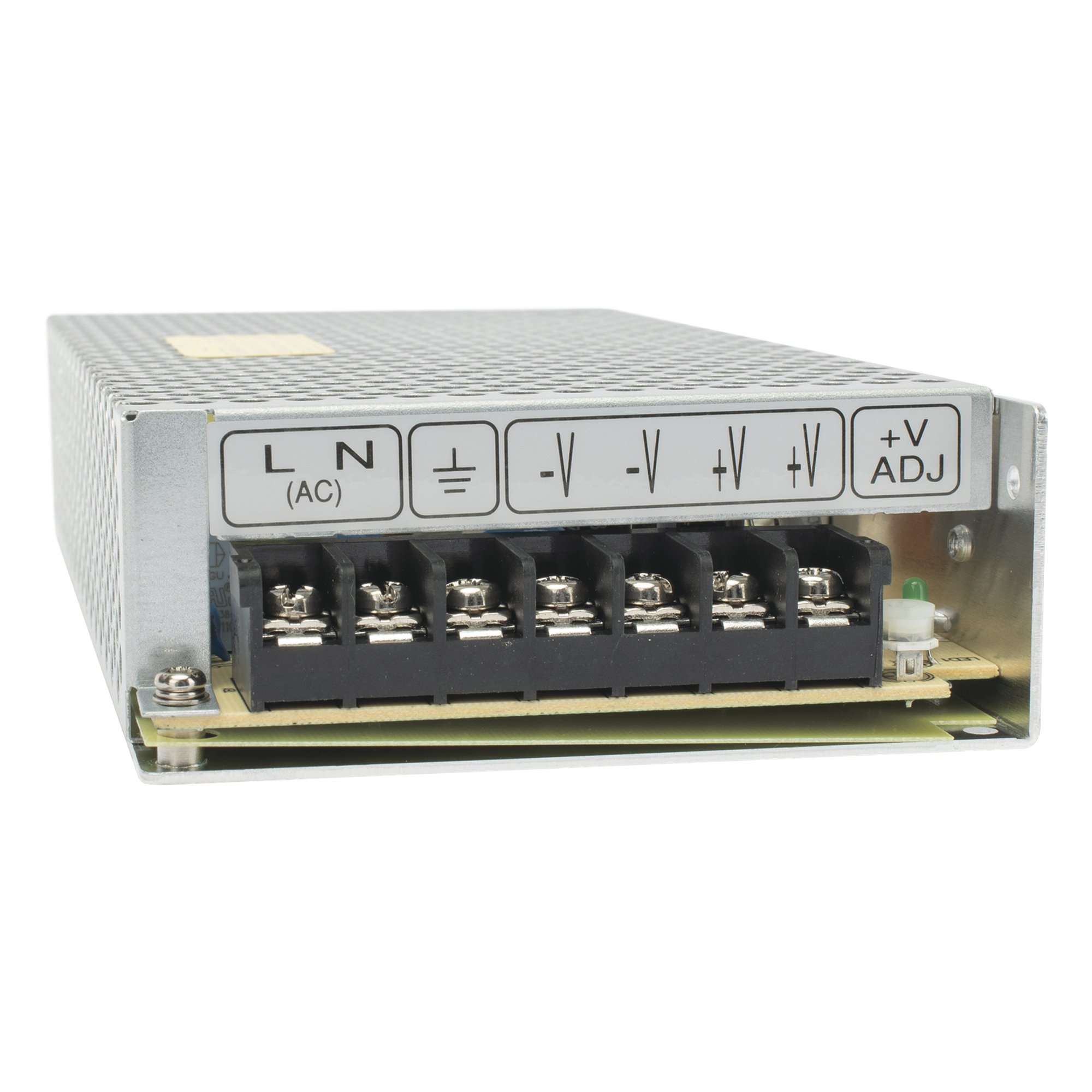 Fuente de Poder Conmutada / 150W / 24Vcc / 6.5A / 100-240Vca / 98x38x199 mm / 3.22x1.5x6.54 in