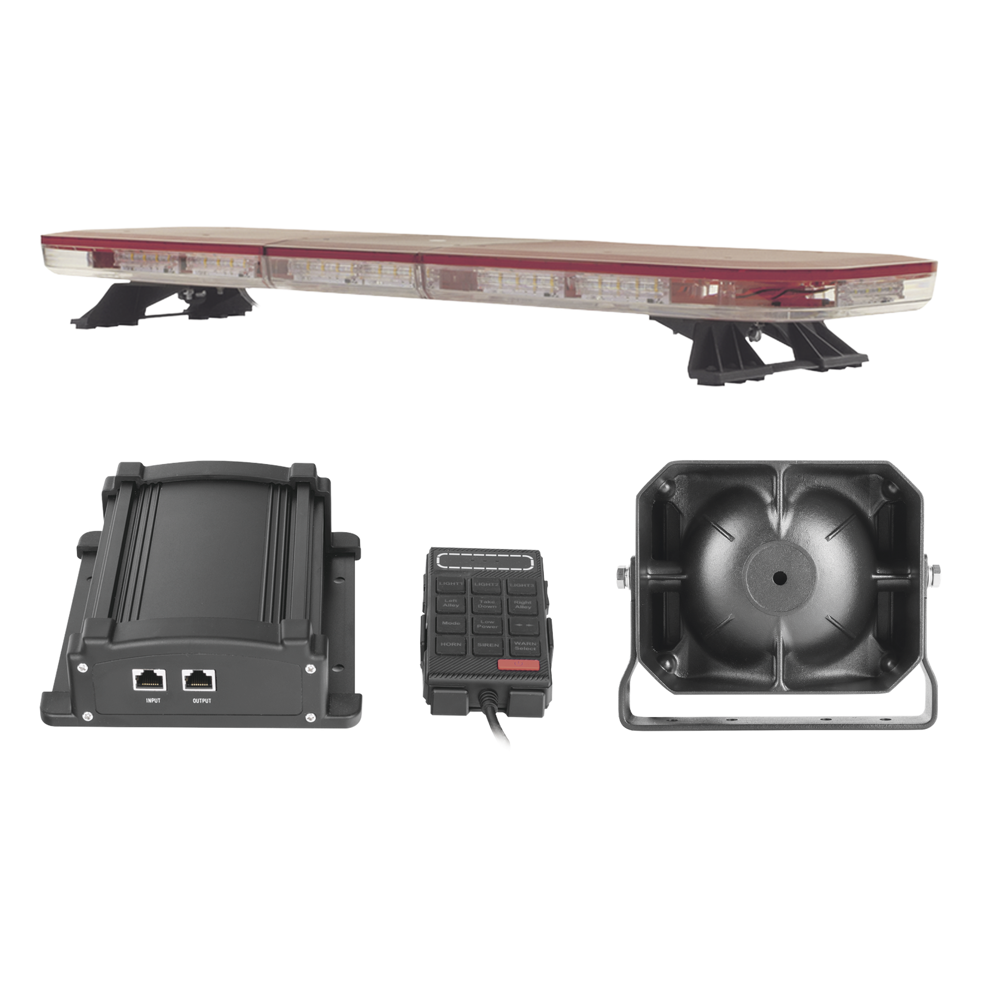 Kit básico para equipamiento de unidades de emergencias, ambulancias y vehículos de bomberos — EPCOM INDUSTRIAL SIGNALING · SKU X67RWV2KIT2