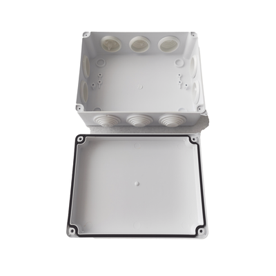 Caja de Derivación-Conexión para Exterior IP65 con 10 Entradas / 200 x 155 x 80 mm / Sellado Seguro con Empaque + 4 Tornillos / Resiste Agua, Polvo y Sol Directo