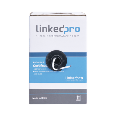Cable para Audio Profesional de 2 Conductores Calibre 18 para Aplicaciones de Audio y Automatización Bobina de 152 Metros (500 Pies)