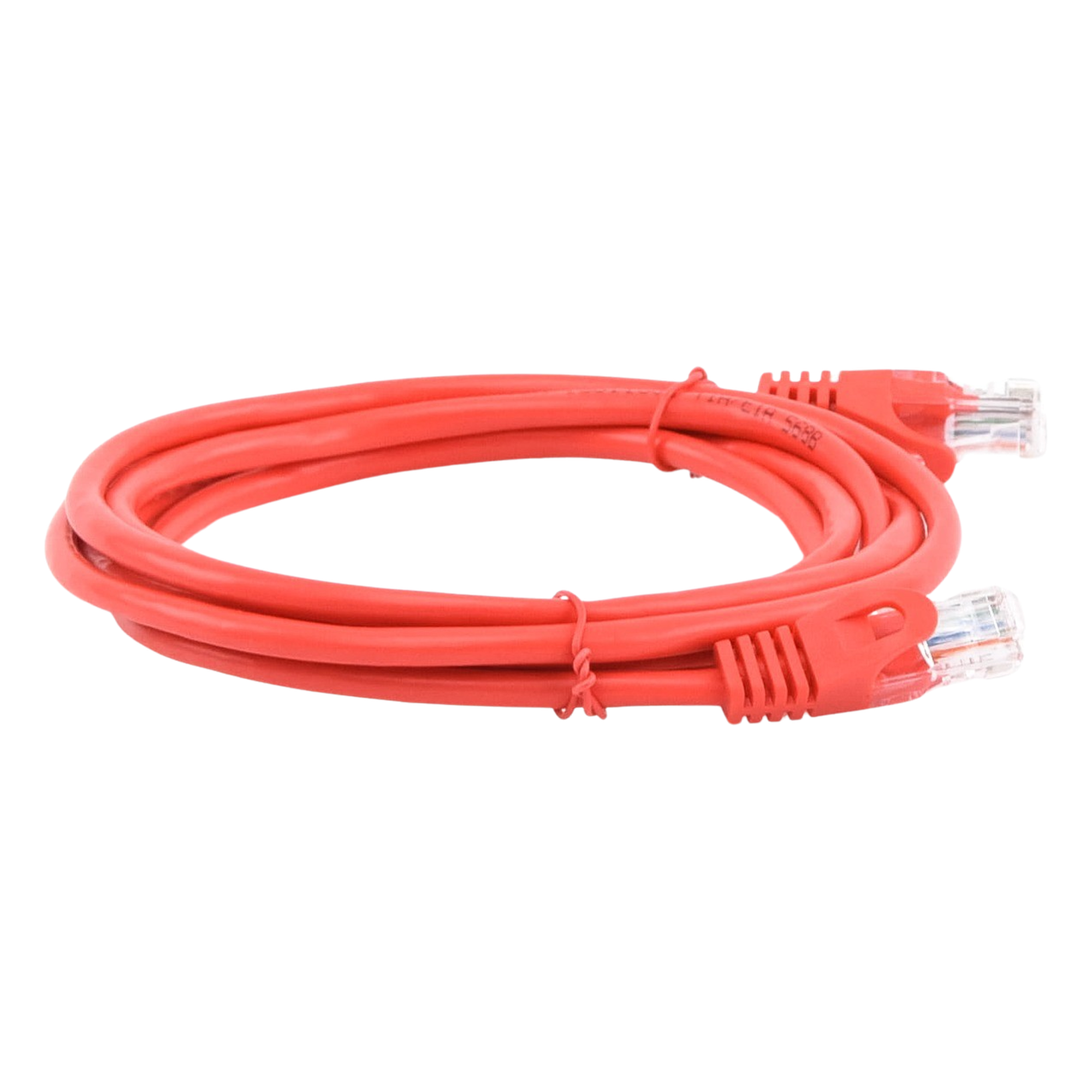 Cable de Parcheo UTP Cat5e / 2.0 m (6.56 ft) / RJ45 8P8C / Sin Blindaje / Rojo