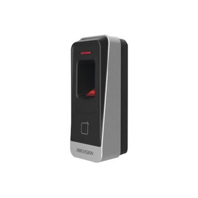 Lector esclavo MIFARE IP65 / Huella Digital / Lector de Tarjetas de Proximidad MiFare / RS-485 / Interior y Exterior / Requiere Panel de Control de Acceso Serie DS-K26 y DS-K27