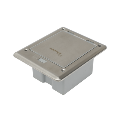 Caja de Piso con Contacto Eléctrico (Duplex), Resistente al Agua, IP66 (Con Tapa Cerrada) (11000-53201)