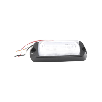Luz Auxiliar Ultra Brillante de 8 LED's en color Rojo/Azul con mica transparente