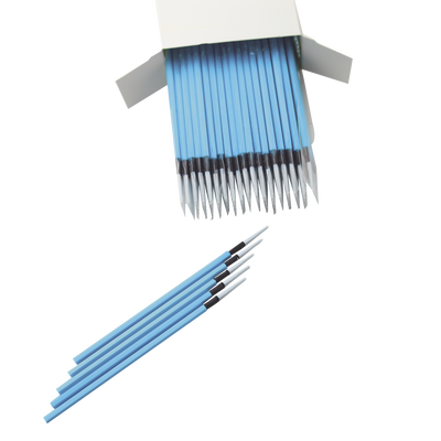 Hisopos para Limpieza de Puertos de Fibra Óptica 1.25 mm (0.05 Pulgadas) para Adaptadores LC y MU, 100 Piezas