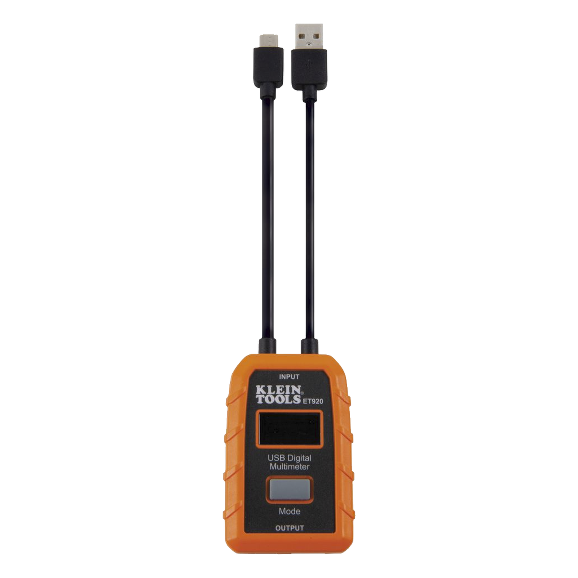Multímetro digital USB para USB-A y USB-C.