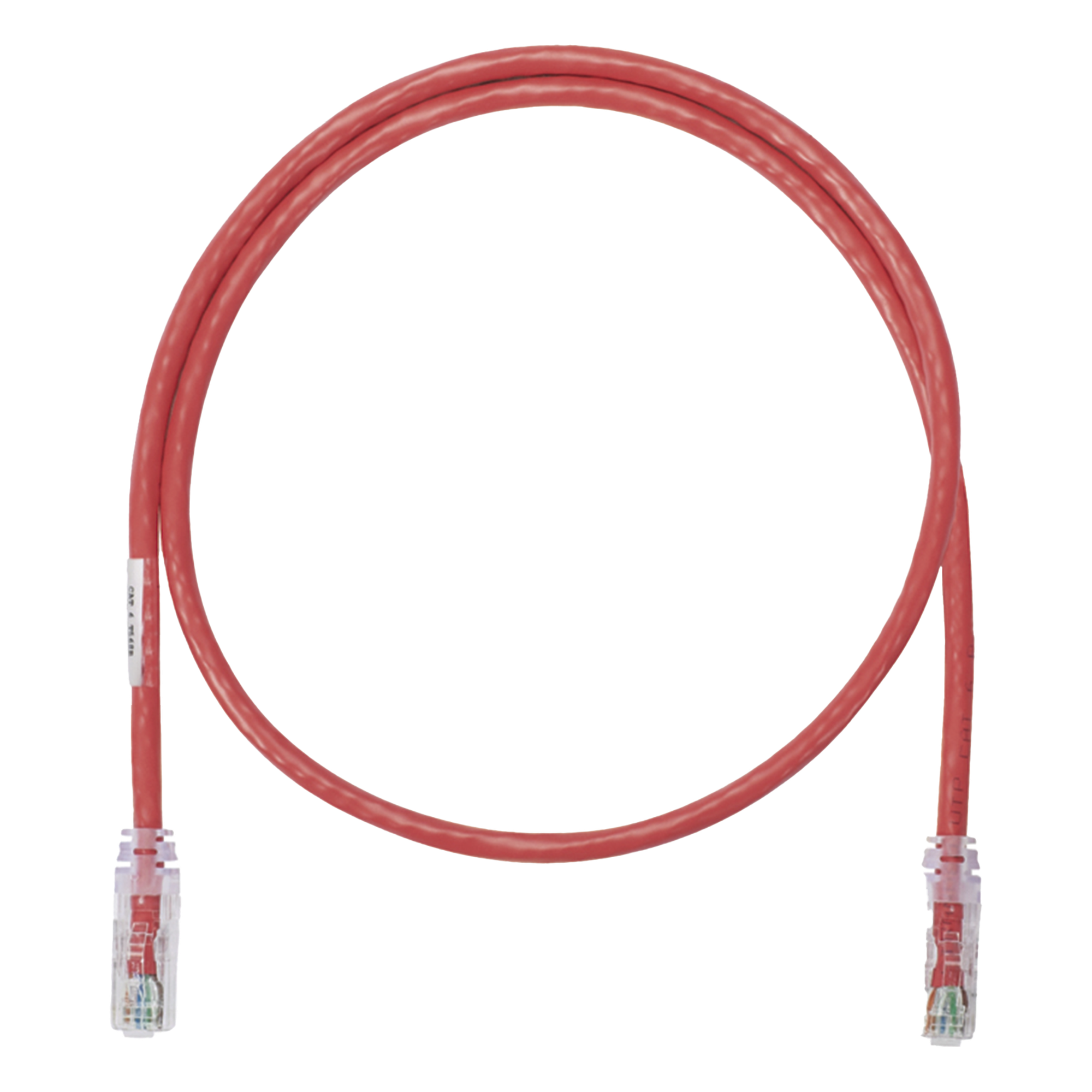 Cable de Parcheo UTP / Categoría 6 / 0.3 m (1 Pie) / 24 AWG / T568B / CM / Rojo — PANDUIT · SKU NK6PC1RDY