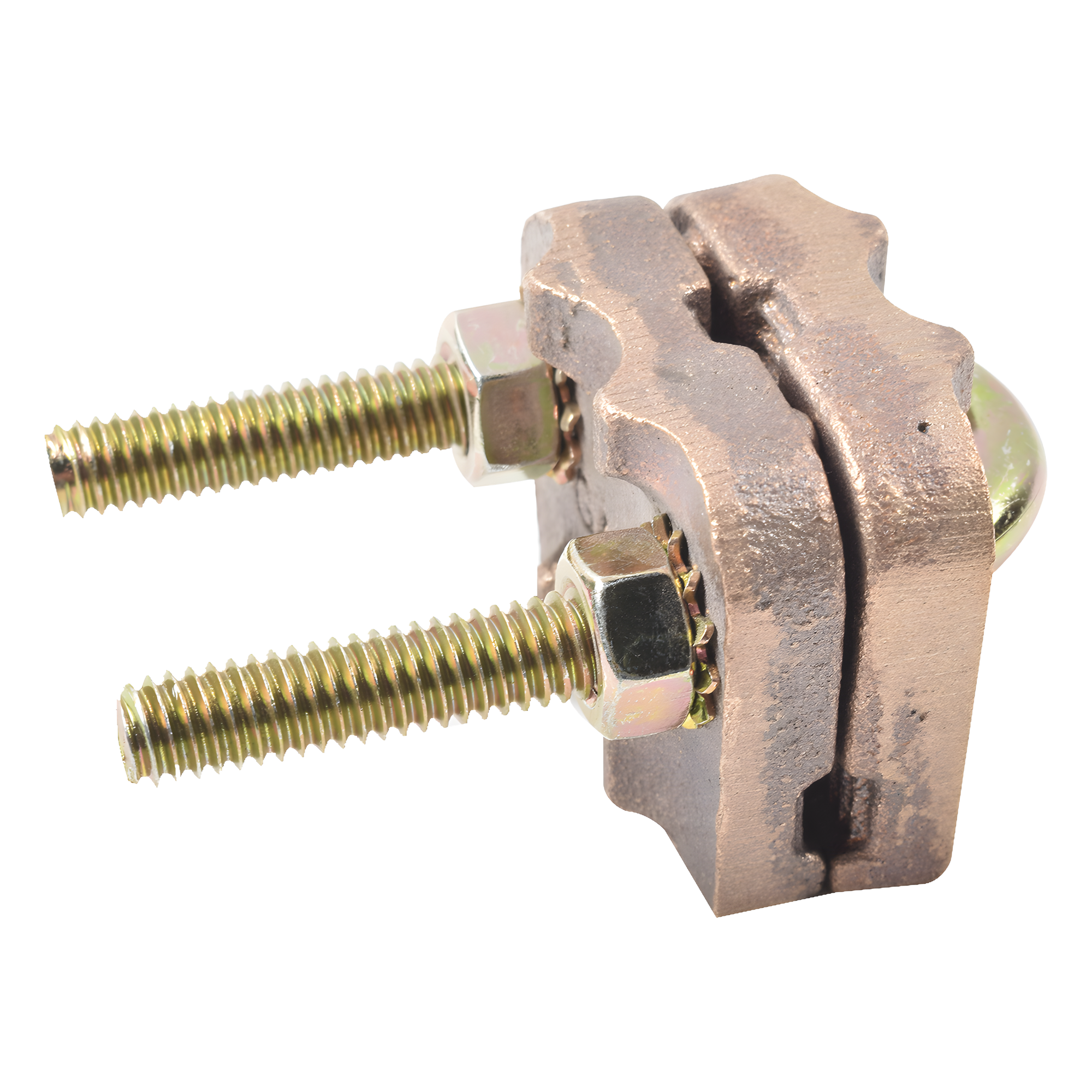 Conector Antivandalico de Varilla 5/8" a Cable Calibre 4 (Cuatro) a 3/0 (Triple Cero).  — TOTAL GROUND · SKU TG-AB18-ET