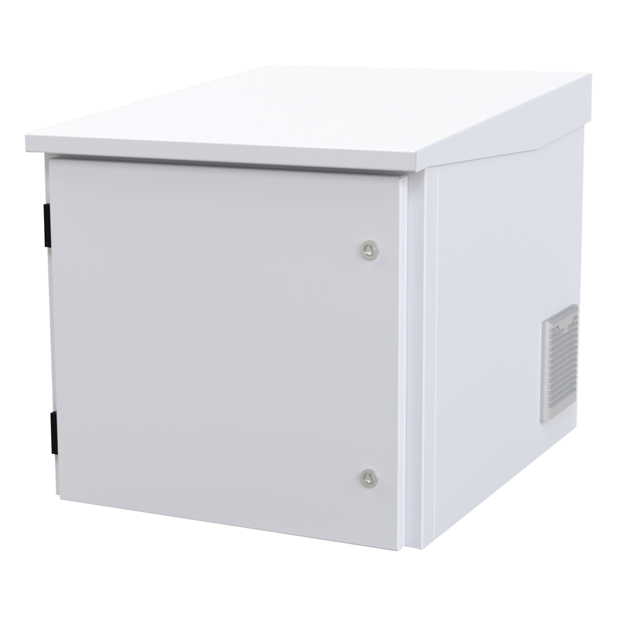 Gabinete PROFUNDO hasta 705 mm de profundidad, de Exterior de 9UR con Ventiladores y Termostato, Se envía el Gabinete Armado, (Montaje a poste o torre se vende por separado). — LINKEDPRO BY EPCOM · SKU LP-FORTE-6078-09U