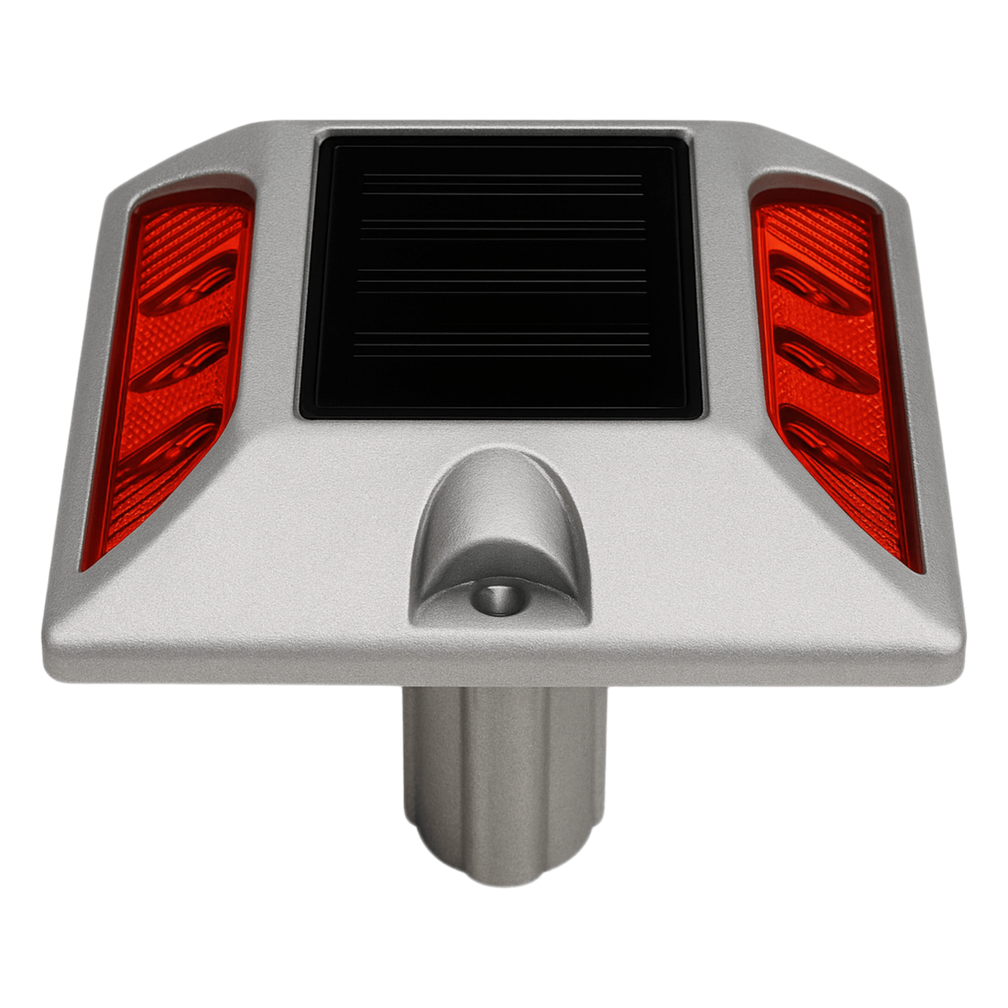 Señalizador Vial Solar / 6 LED Intermitentes / Alcance Visual 800 m (2624.7 ft) / Autonomía 108 h / IP68 / Carga 20000 kg / -25°C a +75°C — ACCESSPRO · SKU AC-LED