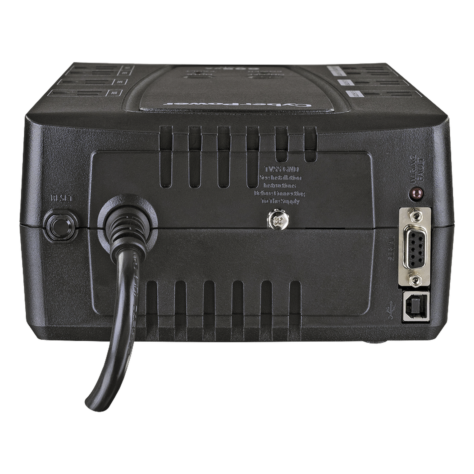 UPS Línea Interactiva / 825 VA / 450 W / 8 Tomas NEMA 5-15R / AVR Integrado / LCD Multifunción / Protección 1030 J
