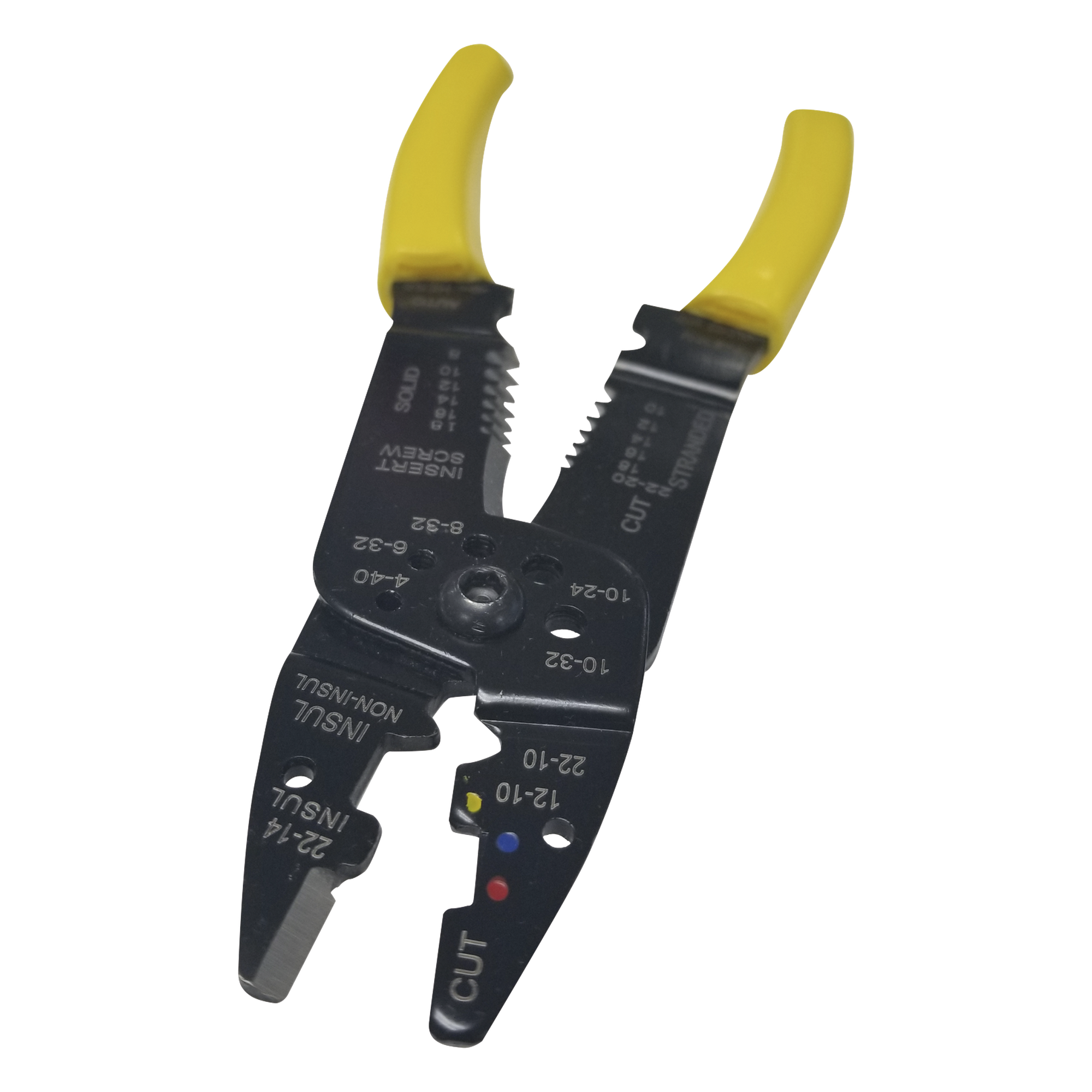 Pinza Cortacables / Pelacables 10 a 22 AWG con Plegador de Conectores. — EPCOM POWERLINE · SKU EP204B