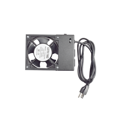 Ventilador 110 Vca con Clavija para Gabinete de Pared con 2 Tomas de Corriente