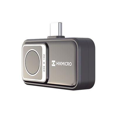 Mini2 V2 - Cámara Termográfica para Smartphone / Resolución IR 256 x 192 (49,152 píxeles) / SuperIR / Rango de -20°C a 400°C / Precisión ±2°C o ±2% / Compatible iOS (Lightning & USB-C) y And