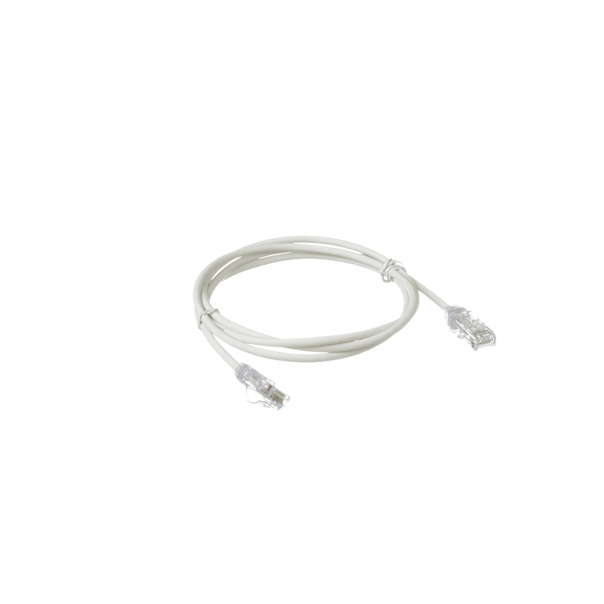 Cable de Parcheo TX6, UTP Cat6, Diámetro Reducido (28AWG), Color Blanco Mate, 4.57 Metros (15 Pies)
