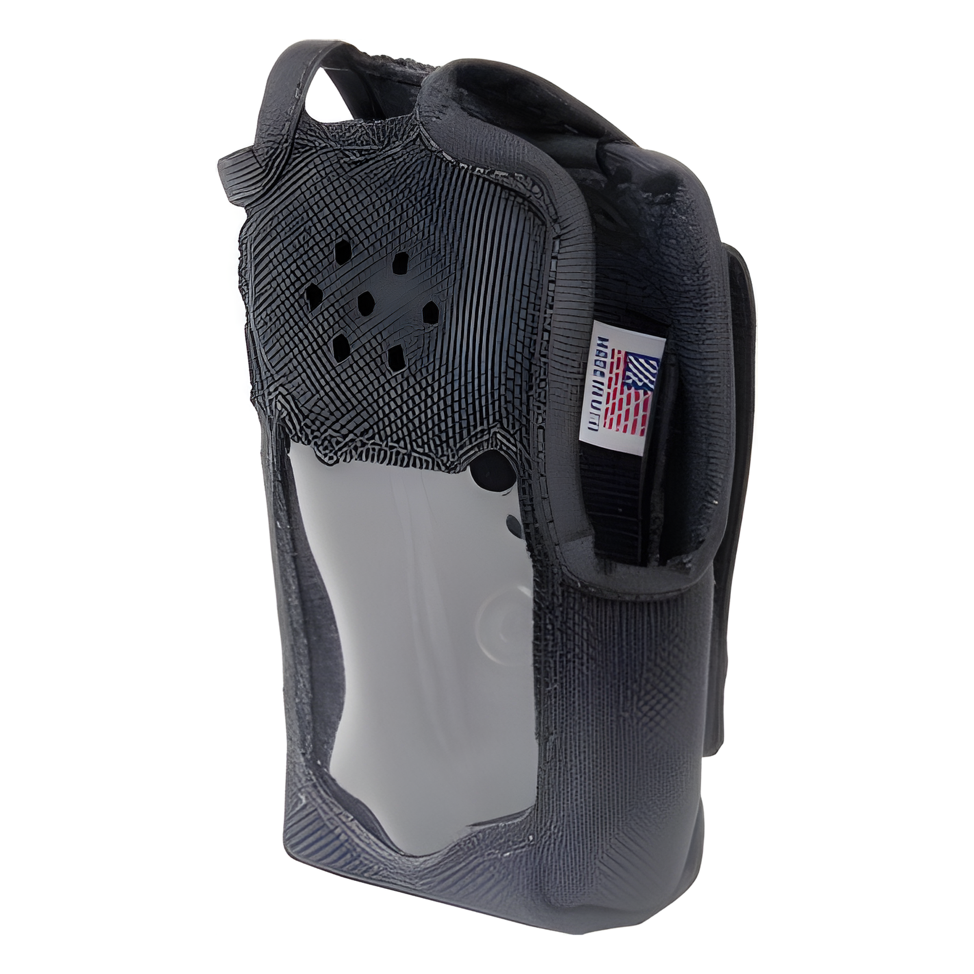 Funda de Nylon, lazo-cinto, capuchón con broches / botones y visor frontal para IC-F50/F50V, IC-F60/F60V. — BEE ELECTRONICS INC · SKU 3199-B