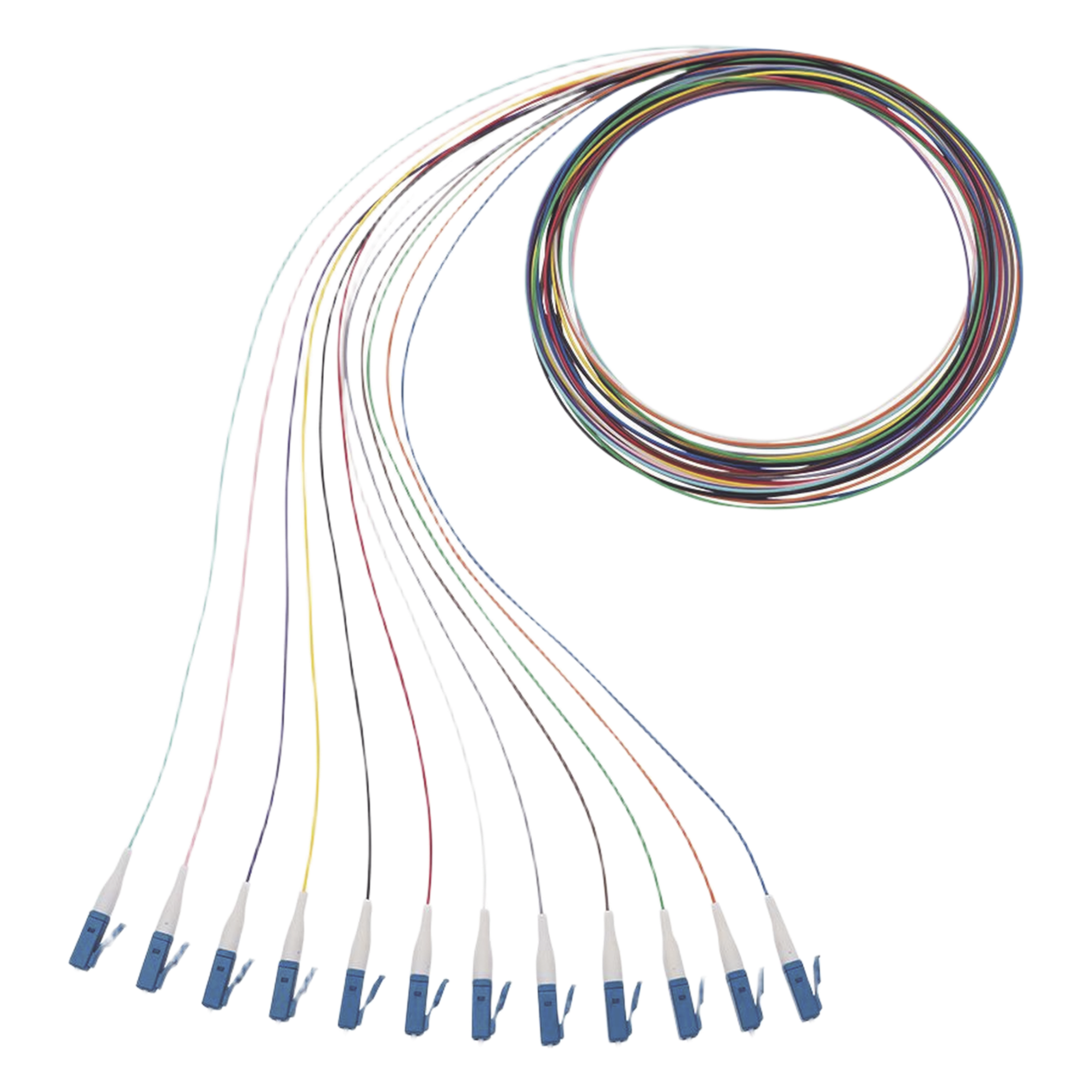 Kit de 12 Pigtails con Conector LC, Monomodo 9/125 OS2, 900um, de 1 Metro (3.28 Pies) — PANDUIT · SKU NKFP91BN1NKM001