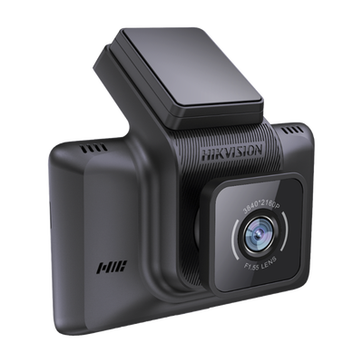 Cámara de Tablero / Cámara Frontal de 4 Megapixel (2K) y Trasera de 2 Megapixel (1080p) / Entrada de alarma para cambio a cámara de reversa / H.265 /  Pantalla Táctil 3" / WiFi / G-Sensor / Micrófono y Bocina Integr — HIKVISION · SKU AE-DC4328-K5