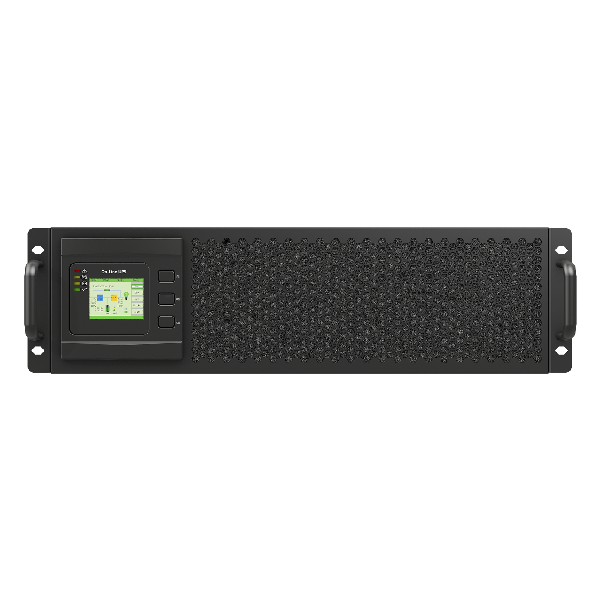 UPS de 15 KVA/15 kW, Online Doble Conversión, 120 Vac de Entrada 3 Fases, Entrada Hardwired, Onda Senoidal Pura, Torre o Rack
