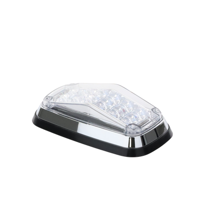 Luz de advertencia 8 X 4", Color Rojo / Claro, IP67, SAE, Ideal para Ambulancias