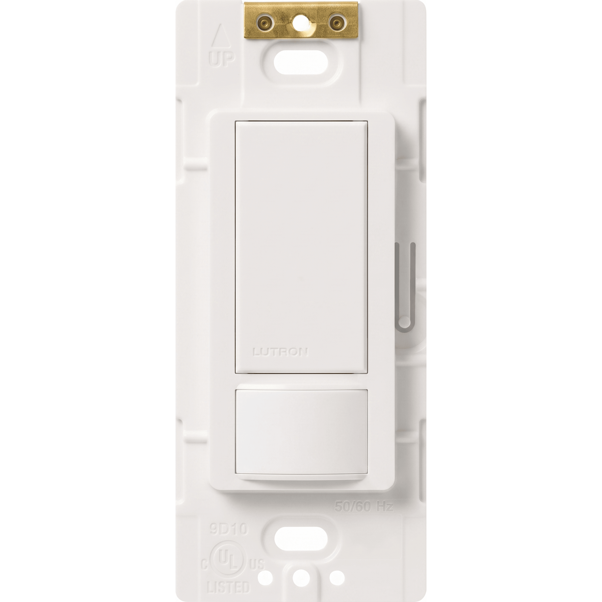 Apagador Maestro con sensor de ocupación PIR y tecnología XCT, 6 A de iluminación en 120-277 V, unipolar o 3 vías, ideal para oficinas y espacios grandes — LUTRON ELECTRONICS · SKU MSOPS6M2DVWH