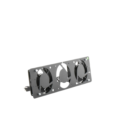 Kit de 2 Ventiladores 110 Vca (12 x 12 cm) con Clavija para Gabinete de Piso