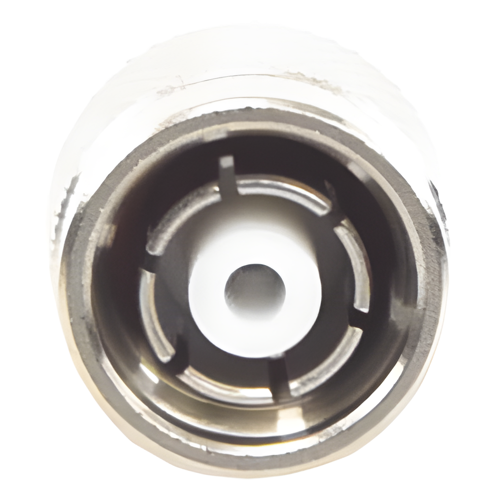 Conector TNC Macho Inverso de Anillo Plegable para Cable RG-142/U, Níquel/ Oro/ Teflón. — RF INDUSTRIES,LTD · SKU RP-1202-C1