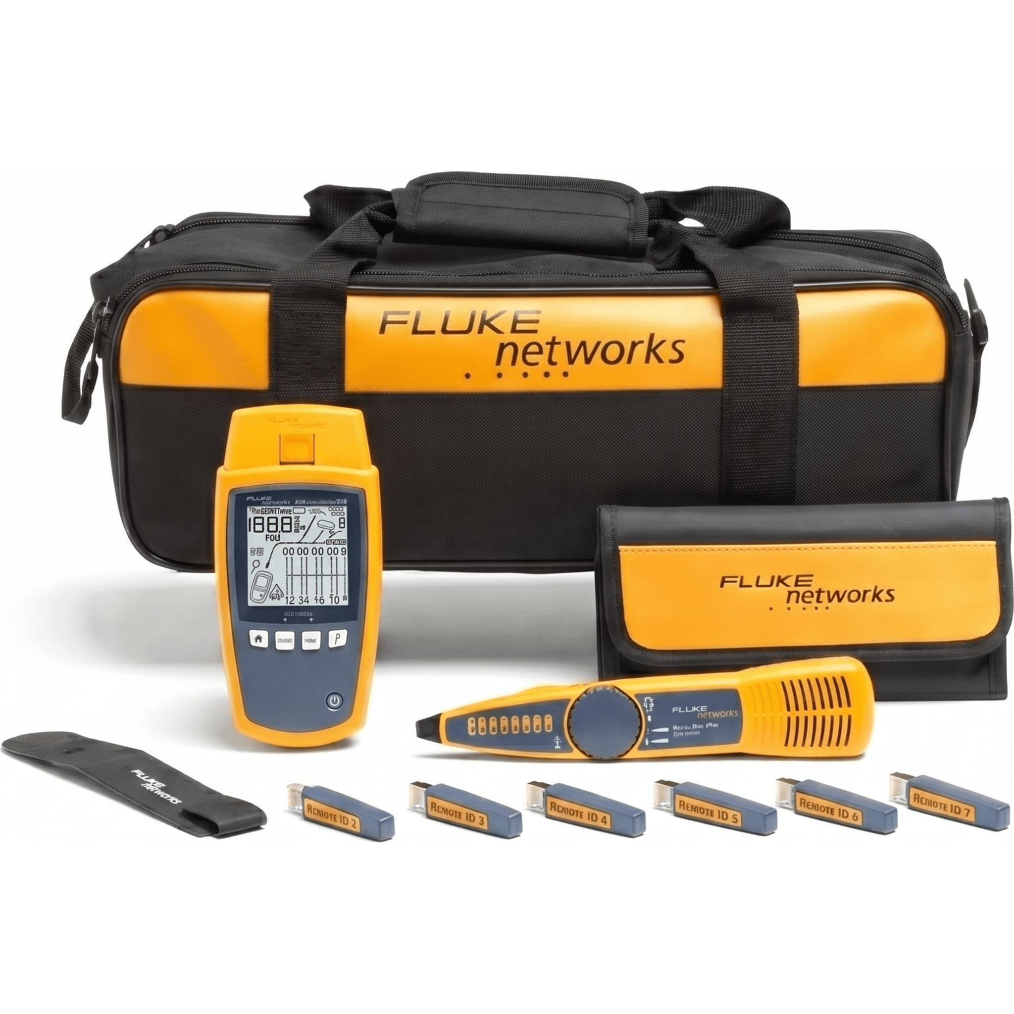 Kit Profesional de Verificador de Red MicroScanner PoE, para Comprobación de Redes de Voz, Datos, Video y PoE 802.3af, at, bt y UPOE, con Pantalla LCD Retroiluminada