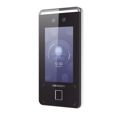 Terminal Min Moe WiFi de Reconocimiento Facial ULTRA RÁPIDO (Exterior IP65) / Hasta 1.5 mts en lectura / Soporta P2P Hik-Connect / 3,000 Usuarios /QR y Videoportero (ambientes de bajo ruido) / HIK-IA