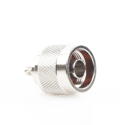 Conector N Macho de Anillo Plegable para Cables Coaxiales LP-142, LP-195, RG-58/U, RG-142/U, LMR-195, Níquel/ Oro/ Teflón.​