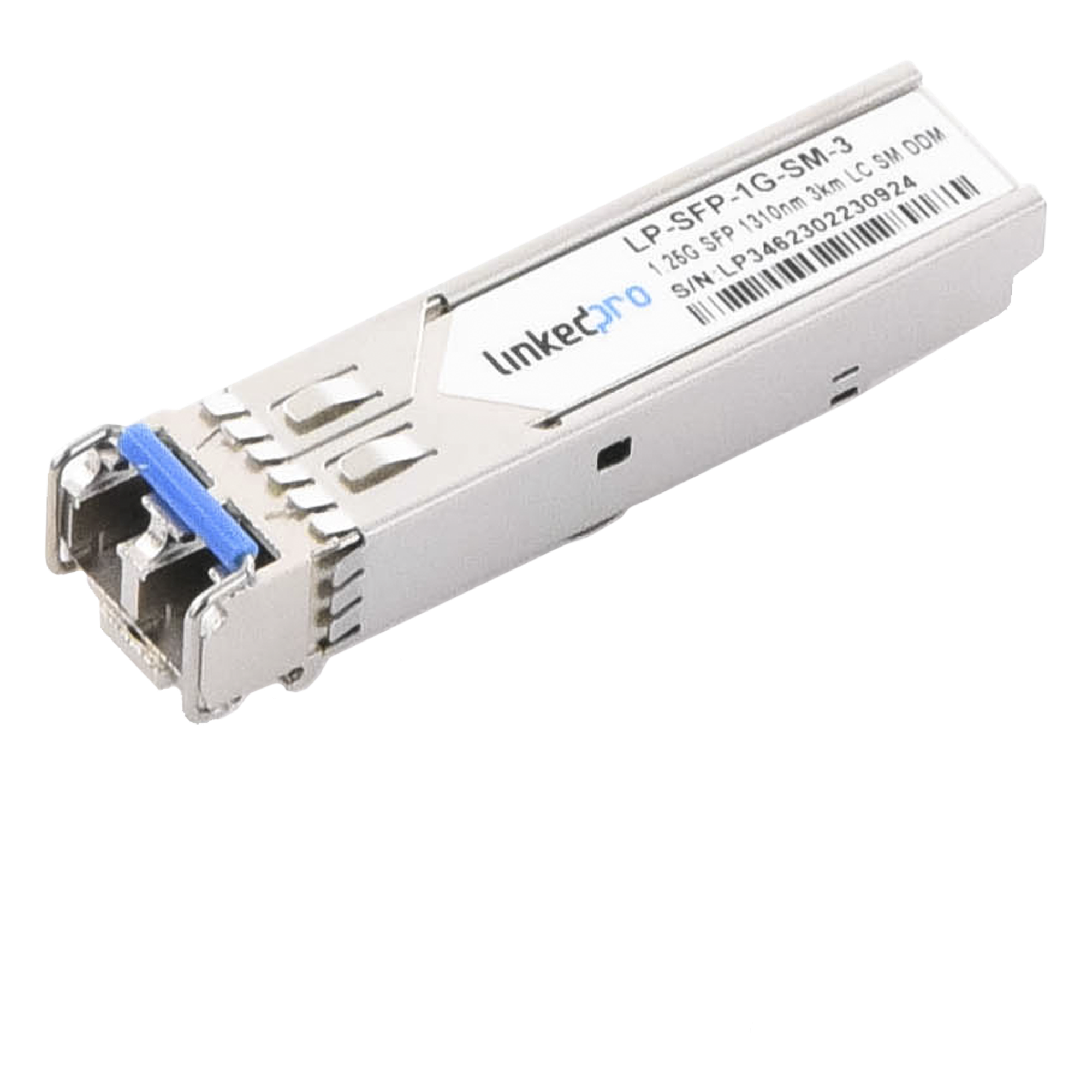 Transceptor Óptico SFP / 1.25 Gbps / Monomodo 1310 nm / Alcance 3 km (1.86 mi) / LC/UPC Dúplex / DDM — LINKEDPRO BY EPCOM · SKU LP-SFP-1G-SM-3