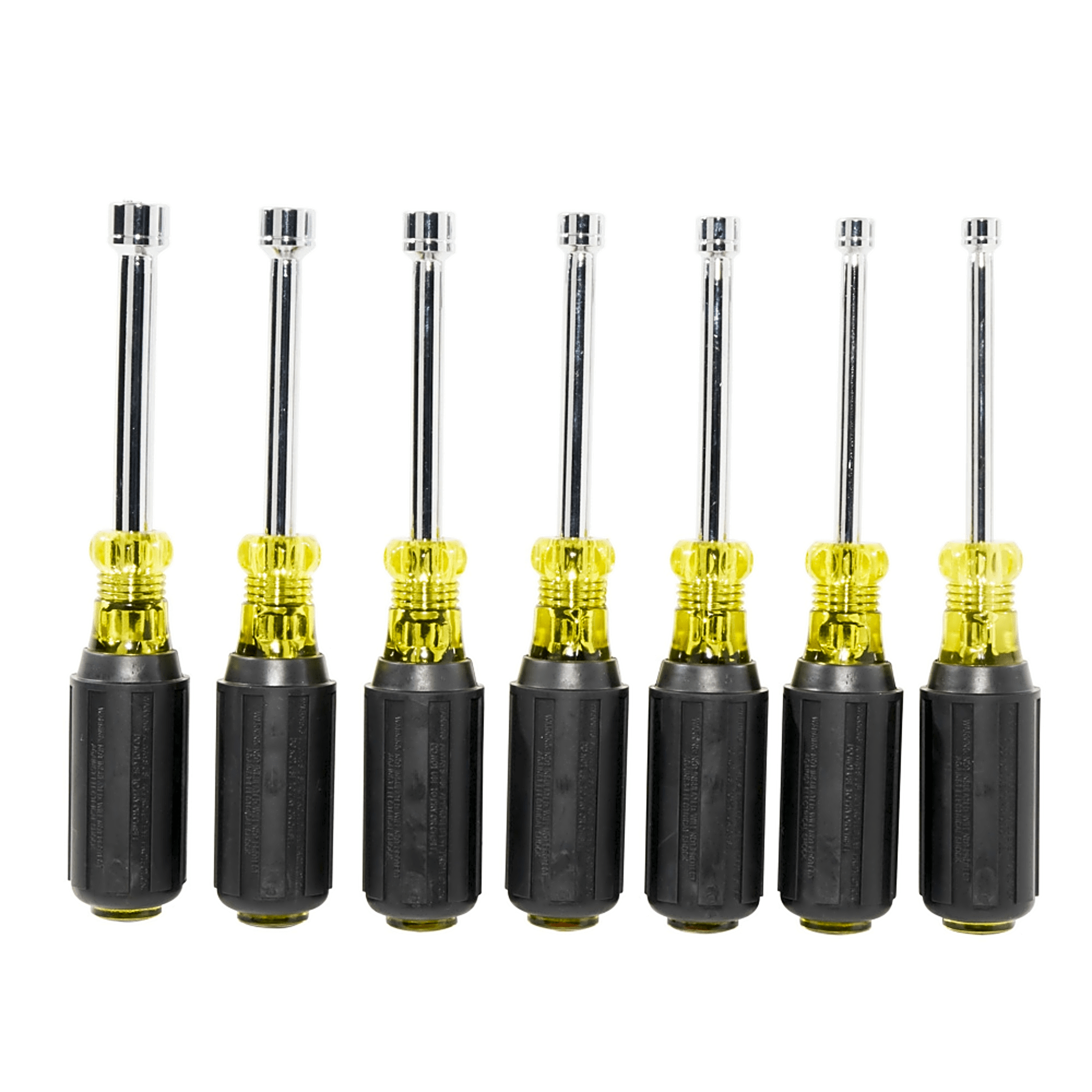 Juego de Desarmadores de Caja / Métricos / Eje Hueco 76 mm (3 in) / Mango Cushion-Grip / 4 mm a 11 mm / 7 Piezas