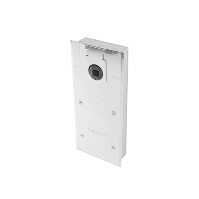 Bisagra de piso, / Cierrapuertas DC450 / Para Puertas de Doble Acción hasta 120 kg / Ángulo de Apertura 130° / Ajuste de Velocidad de Cierre y Latch