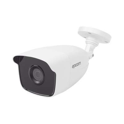 Bala TURBOHD 2 Megapíxeles (1080p) / METÁLICA / Gran Angular 103° / Lente 2.8 mm / IR EXIR 40 mts / Exterior IP66 / TVI-AHD-CVI-CVBS